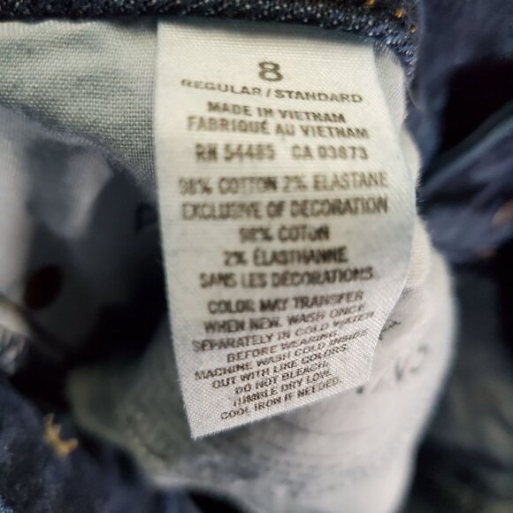 American Eagle Outfitters Jeans Womens 8 Blue Artist Crop Stretch Denim - Picture 4 of 9